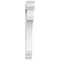 Ekena Millwork Standard Legacy Architectural Grade PVC Bracket With Traditional Ends, 3"W x 24"D x 24"H BKTP03X24X24LEC01 - alternate 4